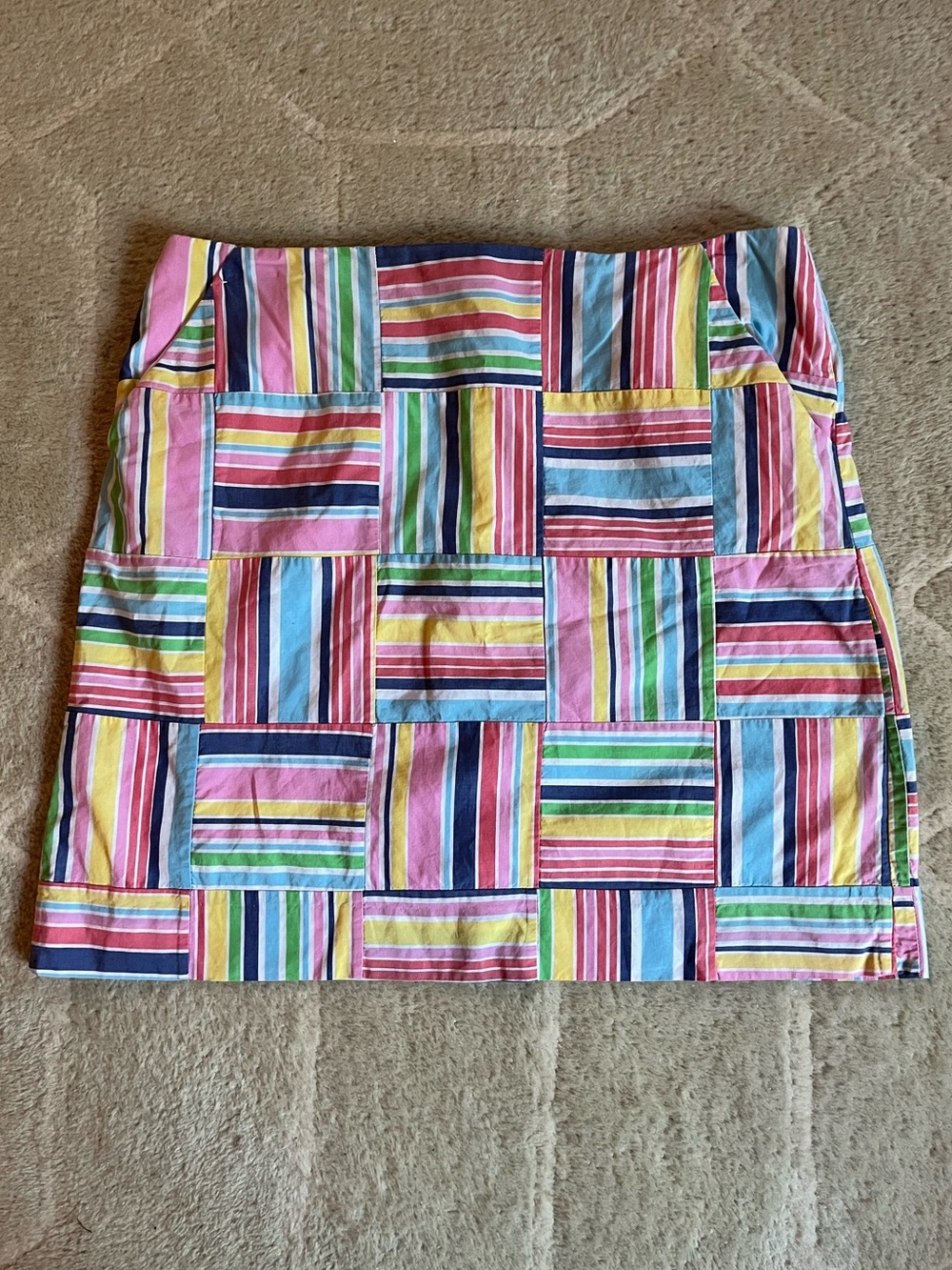 Vintage Lilly Pulitzer Patchwork Mini Skirt